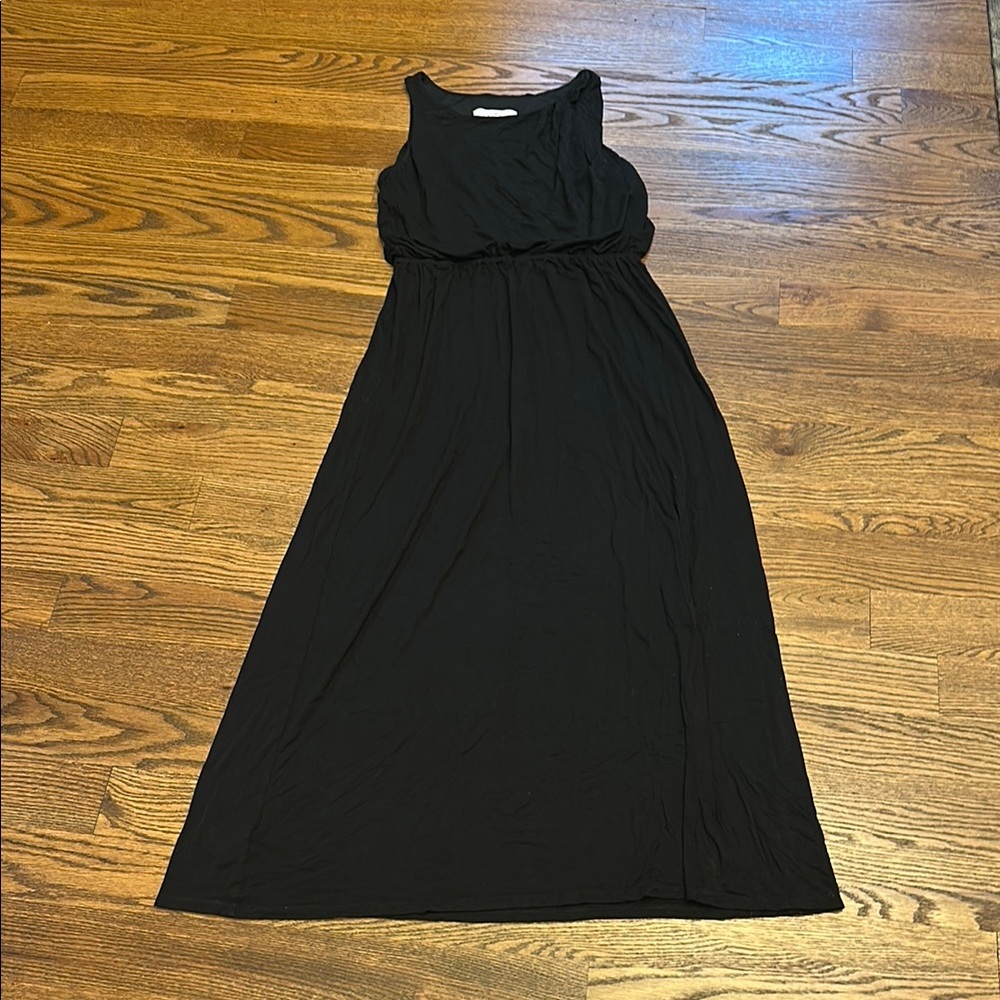 EUC LOFT Black Maxi Dress; M